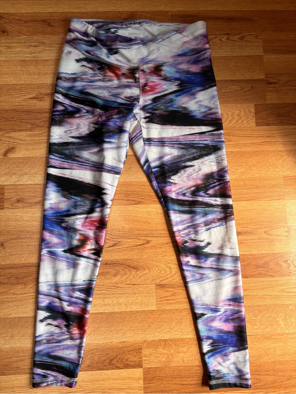 Danskin Purple Blue Black Leggings Women’s Medium